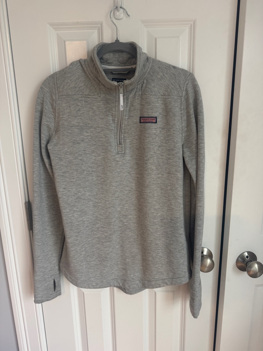 Vineyard Vines Heather Gray Half-Zip Pullover